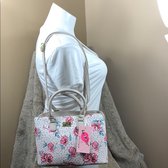 NWT. Betsey Johnson floral satchel crossbody. - Picture 4 of 8